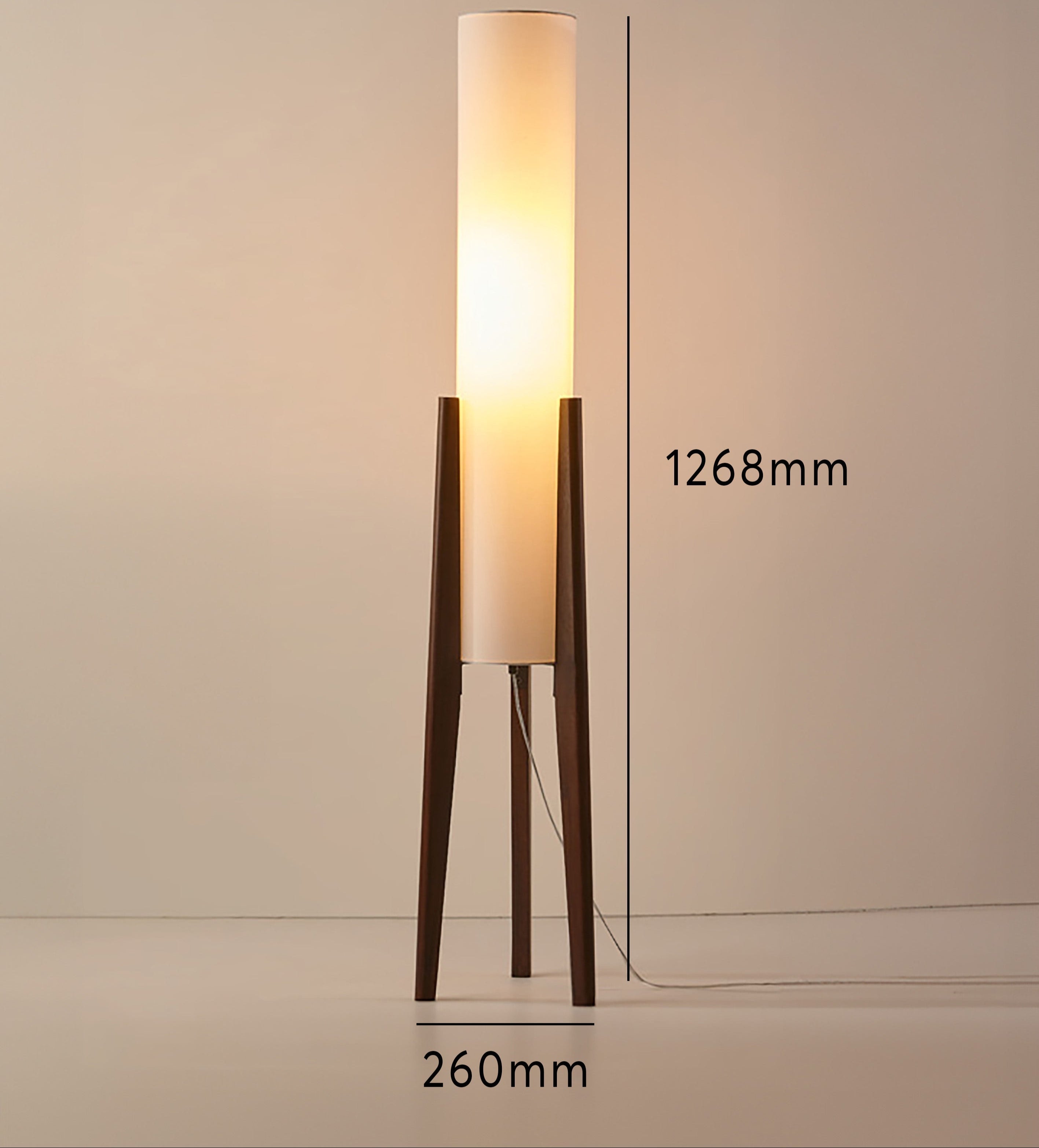 Scandinavische Houten Vloerlamp (LED) - Scandilume
