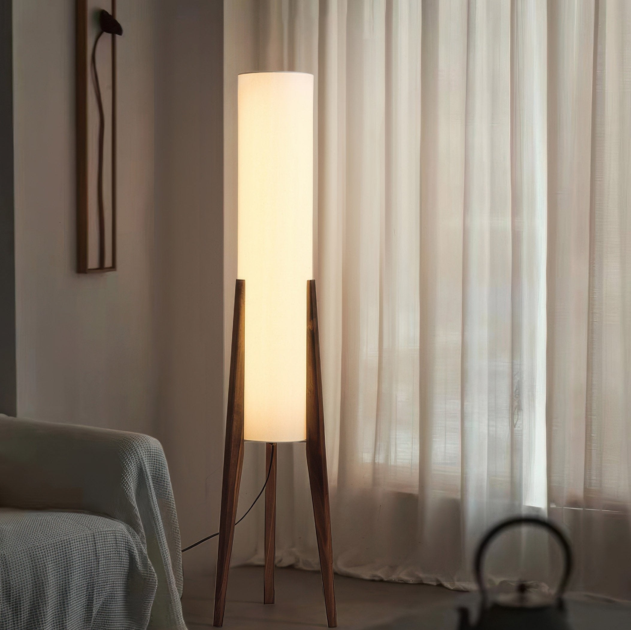Scandinavische Houten Vloerlamp (LED) - Scandilume