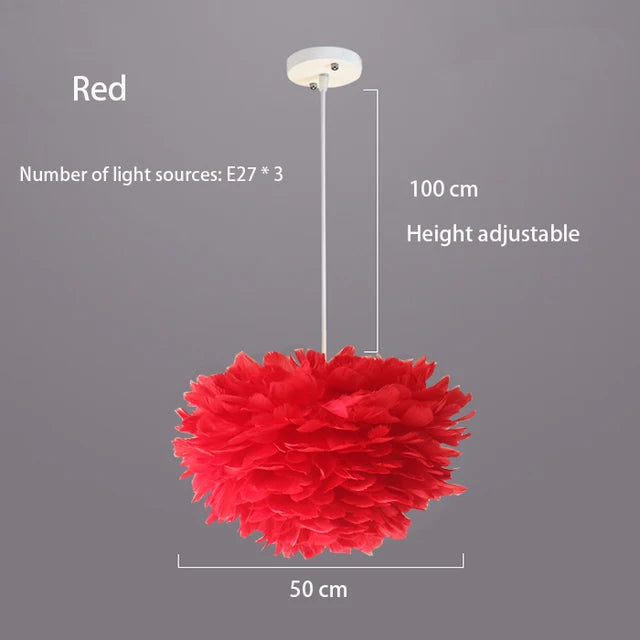 Elegante Veren Hanglamp - FeatherNest