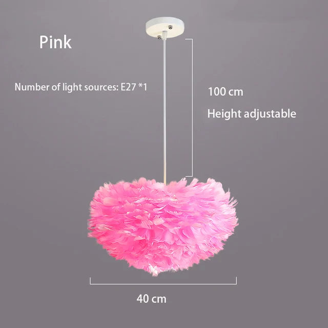Elegante Veren Hanglamp - FeatherNest