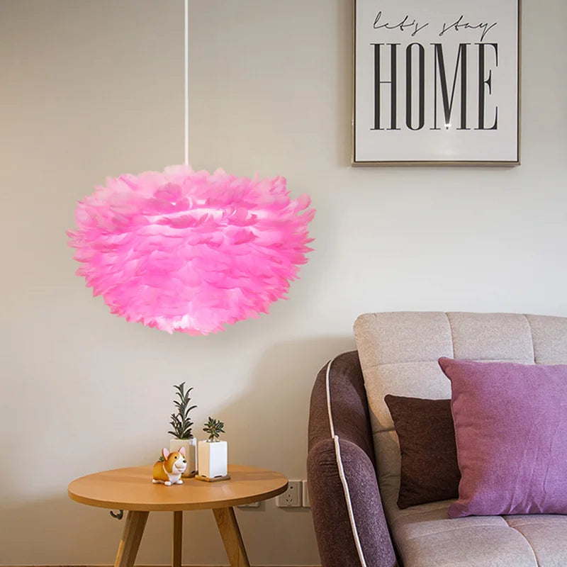 Elegante Veren Hanglamp - FeatherNest