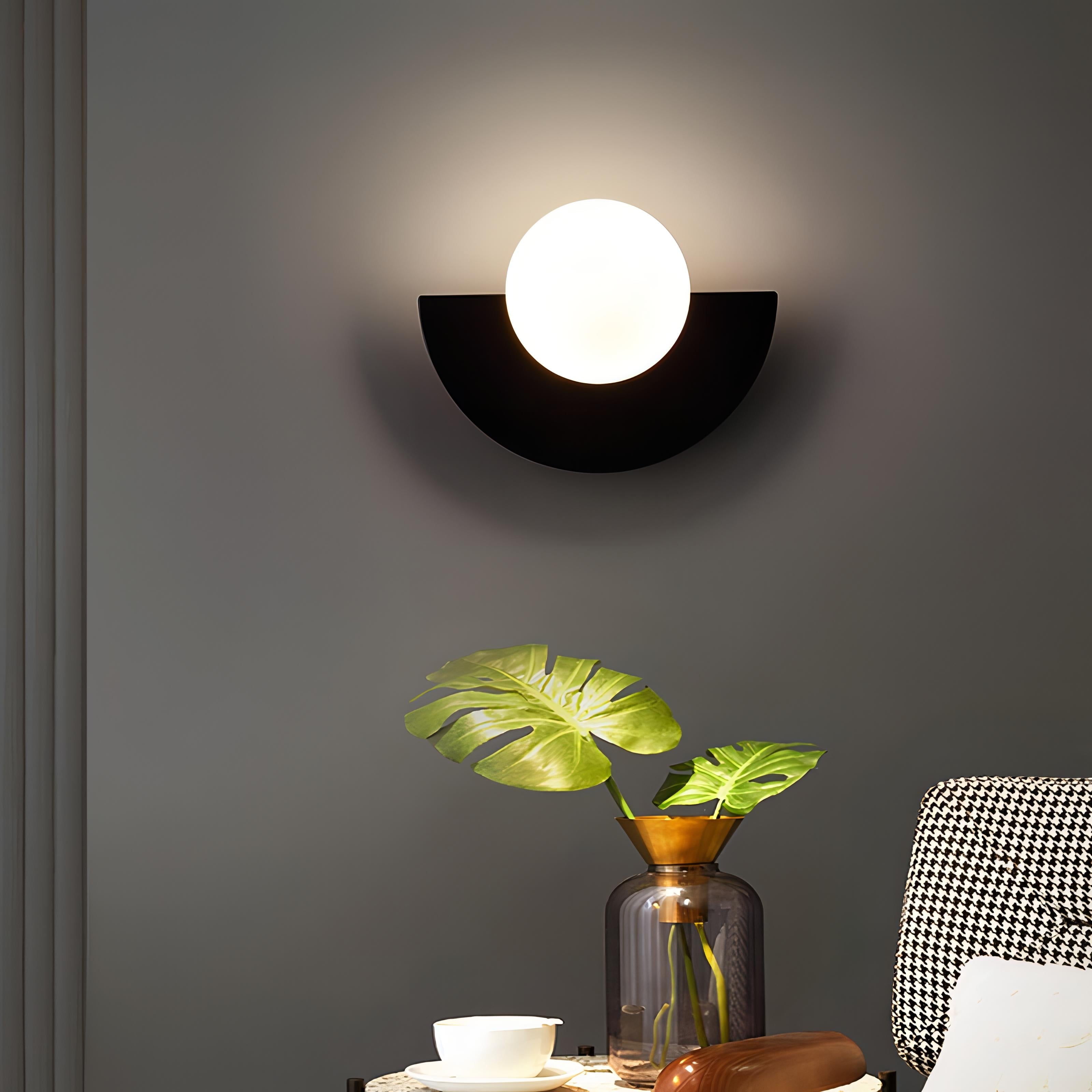 Halfronde Wandlamp (LED) - Nordic Halo