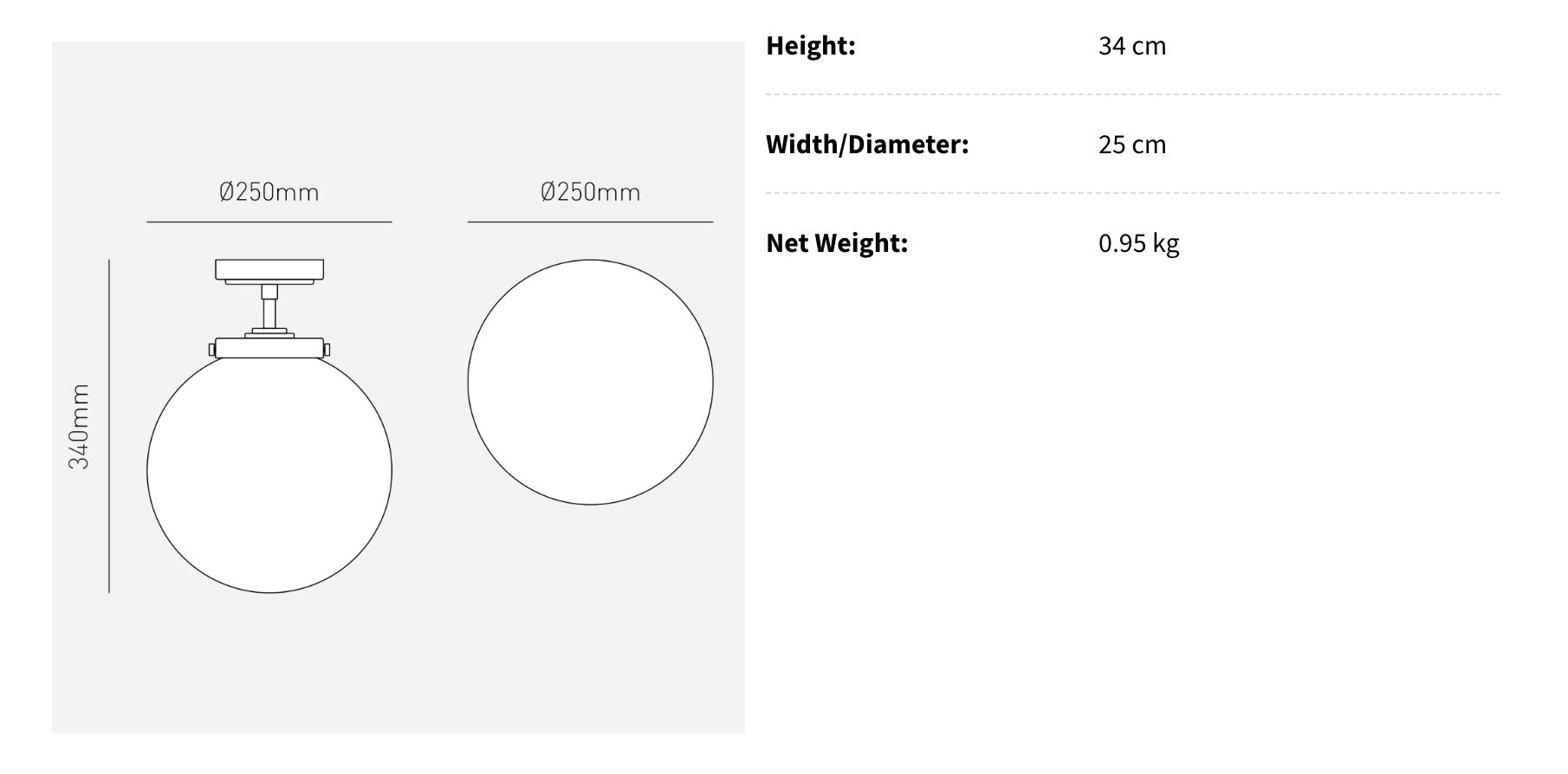Stijlvolle Badkamer Plafondlamp (IP44) - AuraGlobe