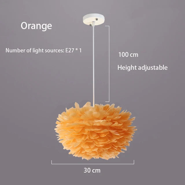 Elegante Veren Hanglamp - FeatherNest