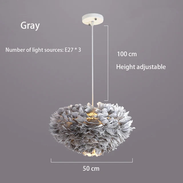Elegante Veren Hanglamp - FeatherNest