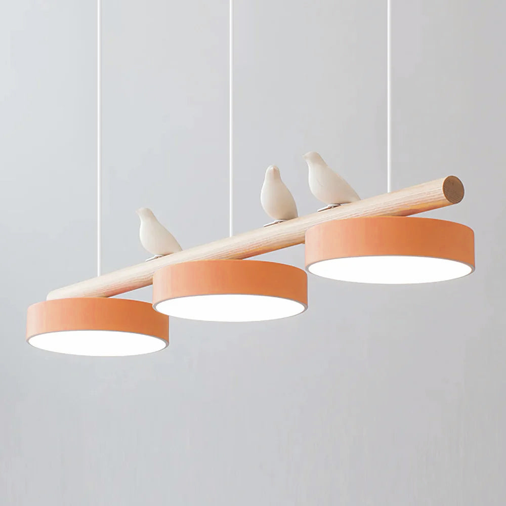 Scandinavische Hanglamp (LED) met Vogels - FeatherNest