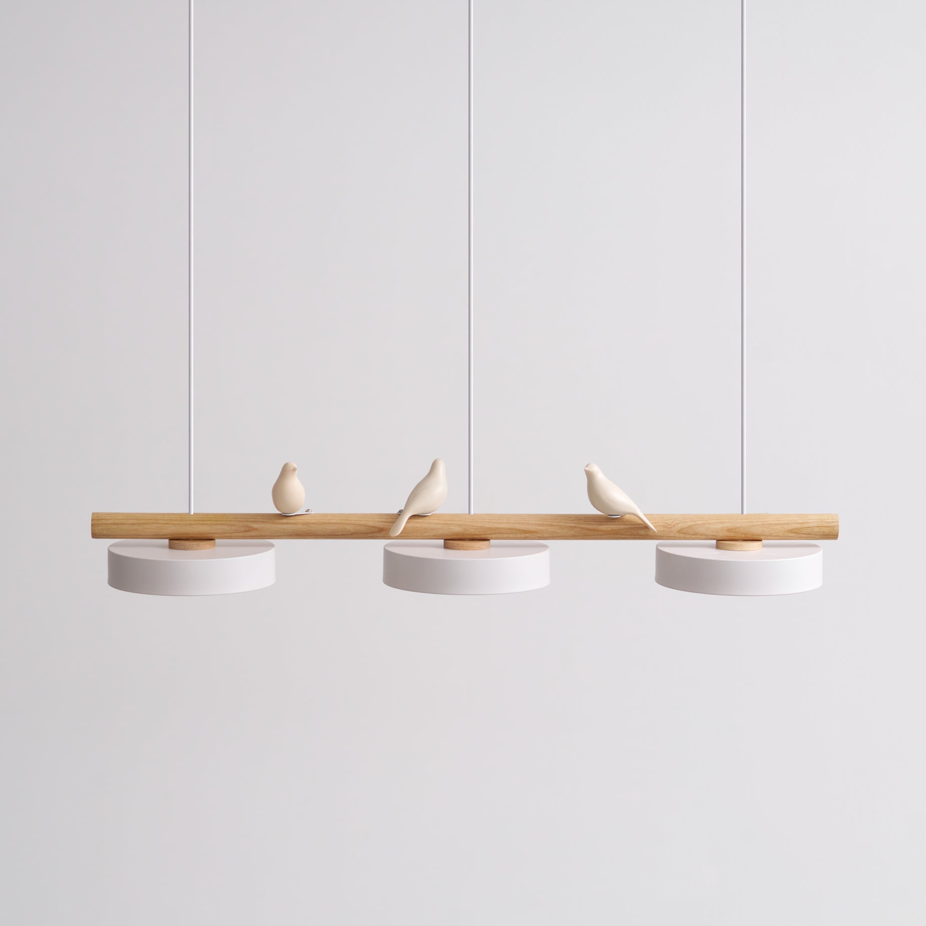 Scandinavische Hanglamp (LED) met Vogels - FeatherNest
