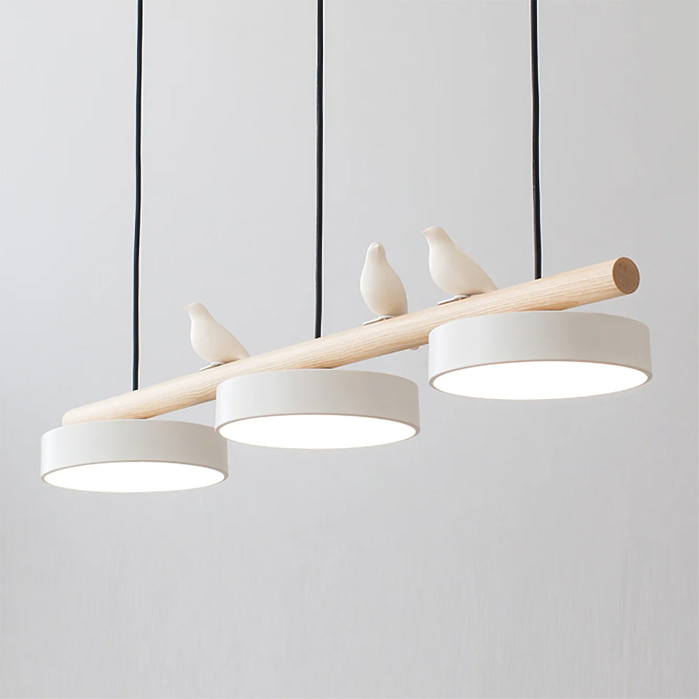 Scandinavische Hanglamp (LED) met Vogels - FeatherNest