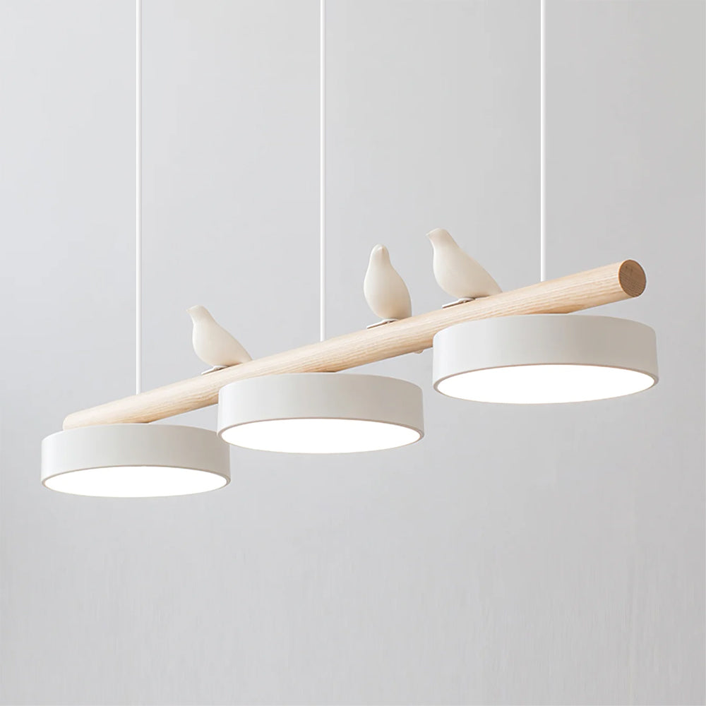 Scandinavische Hanglamp (LED) met Vogels - FeatherNest