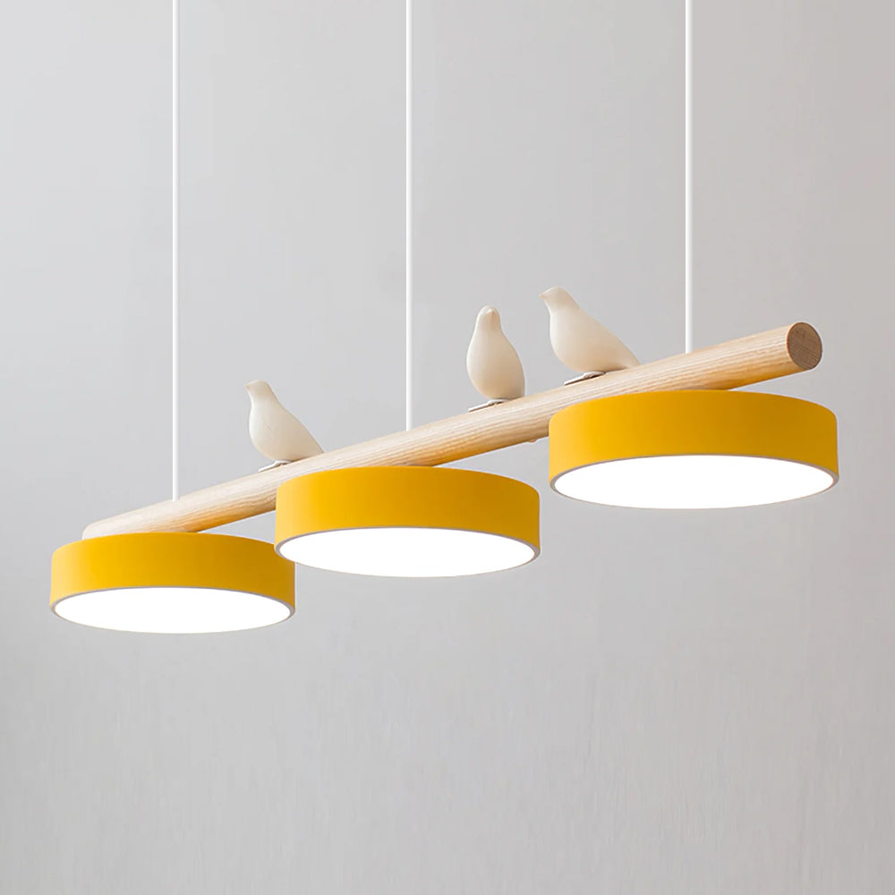 Scandinavische Hanglamp (LED) met Vogels - FeatherNest