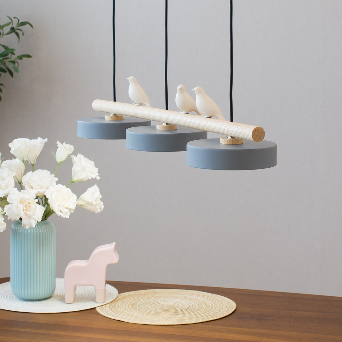 Scandinavische Hanglamp (LED) met Vogels - FeatherNest