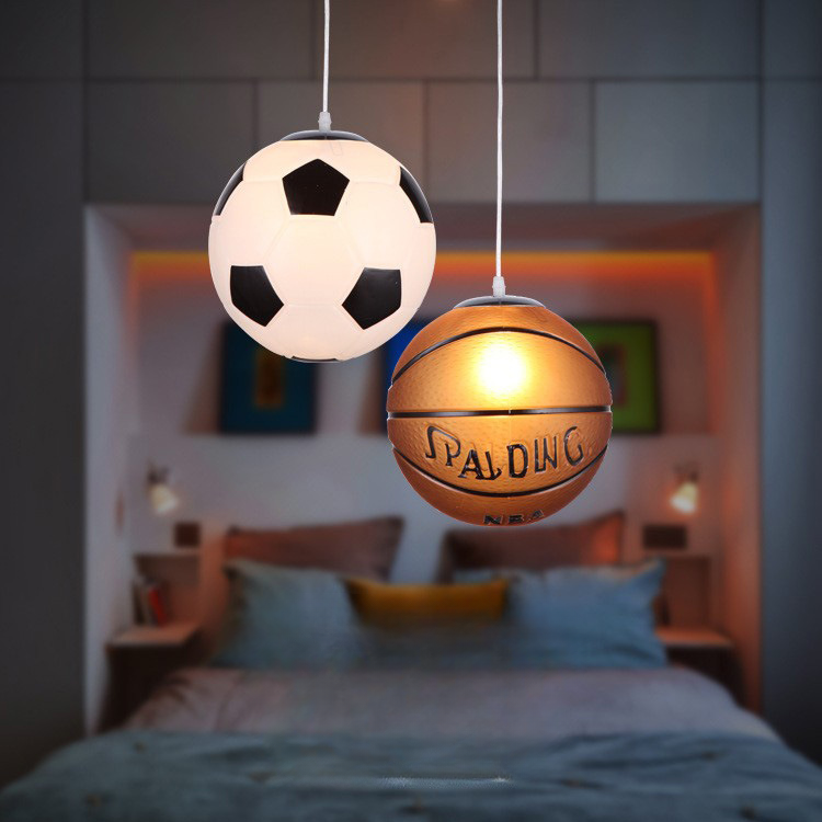 Kinderkamer Plafondlamp Voetbal & Basketbal (LED) - SportGlow
