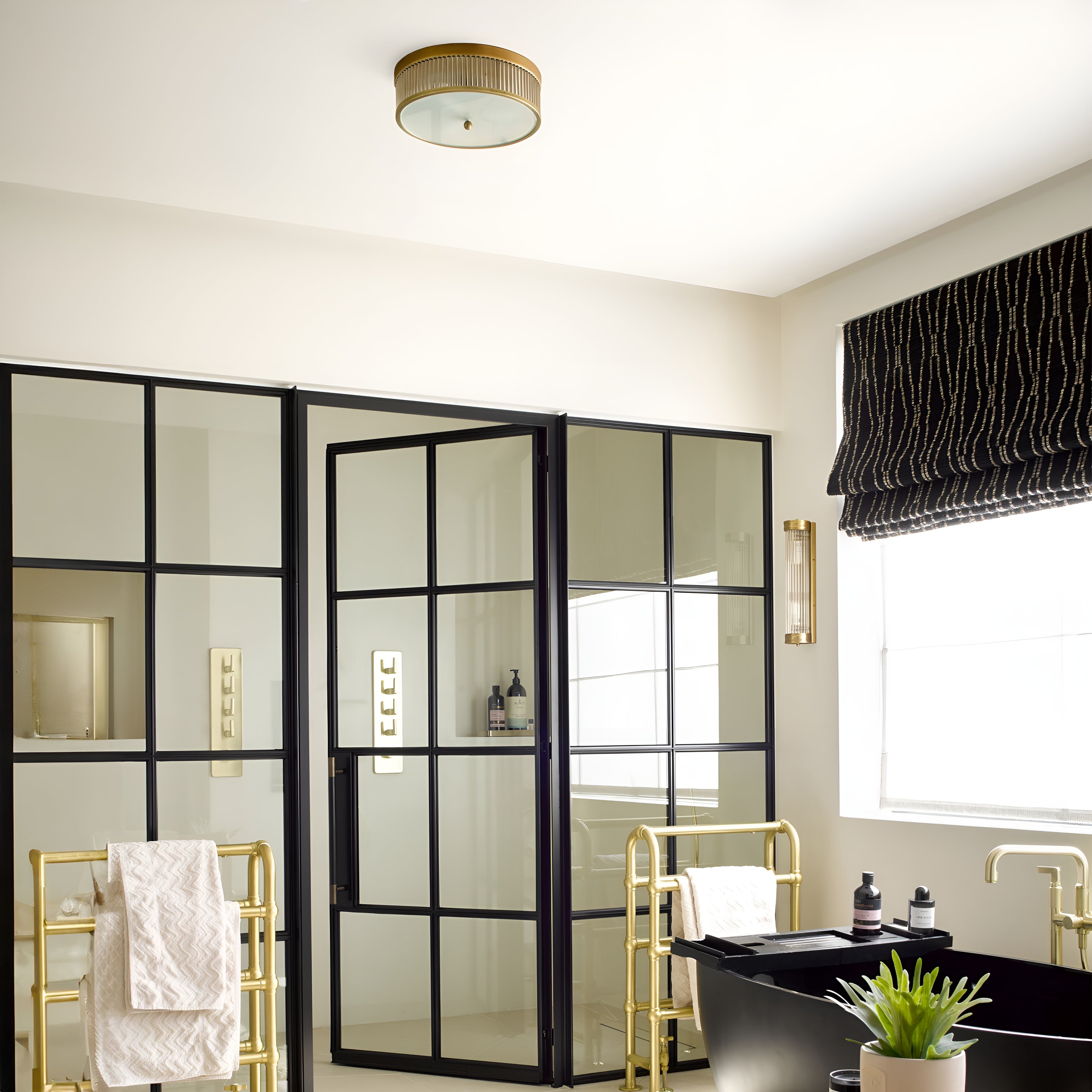 Art Deco Wandlamp (IP44) - LumiVerre