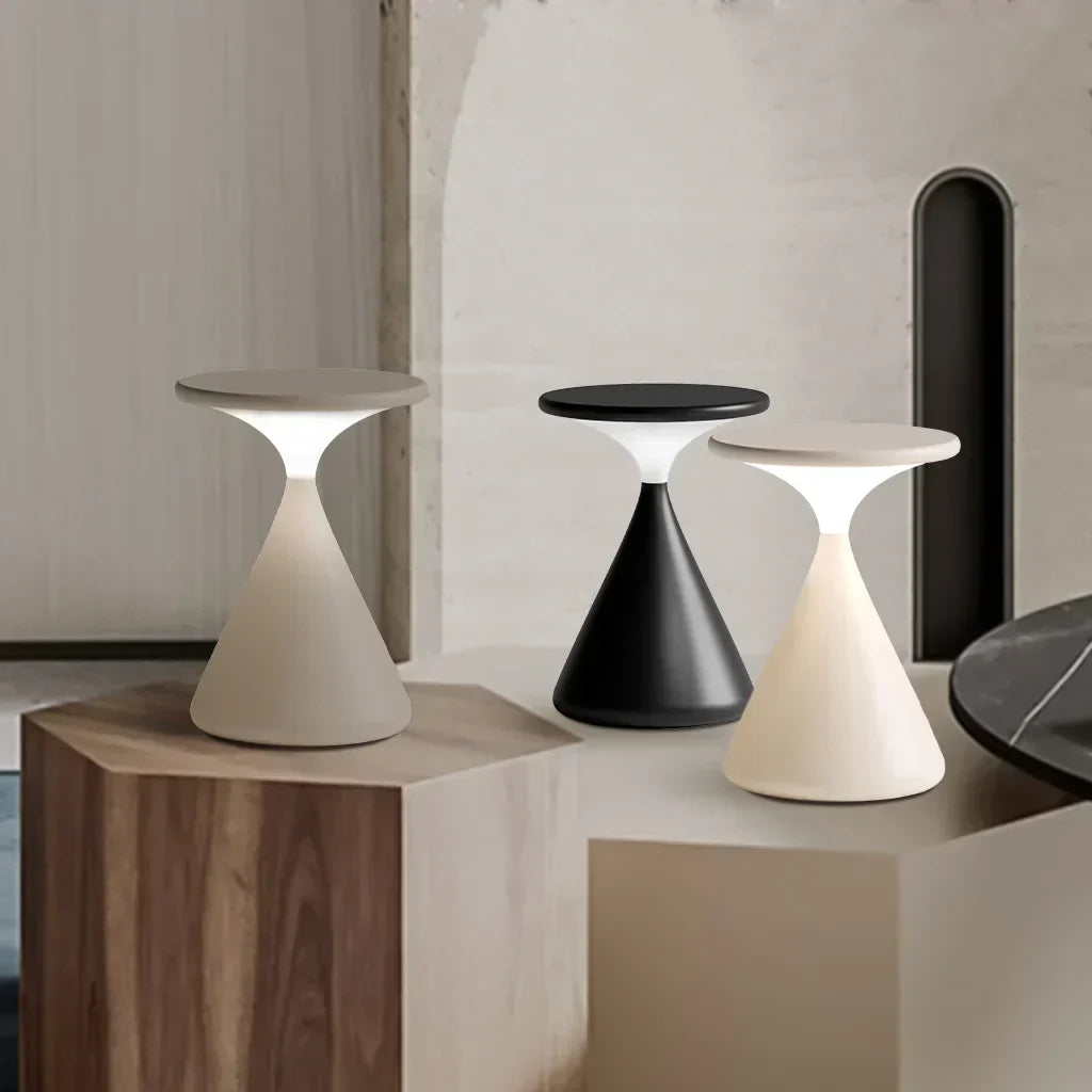 Draadloze sfeerlamp (LED) met zandloperdesign - HaloForma