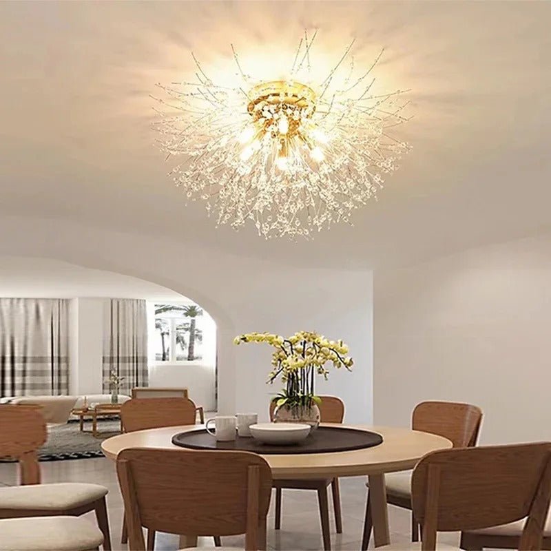 Paardenbloem Kristal Plafondlamp - LumiBloom