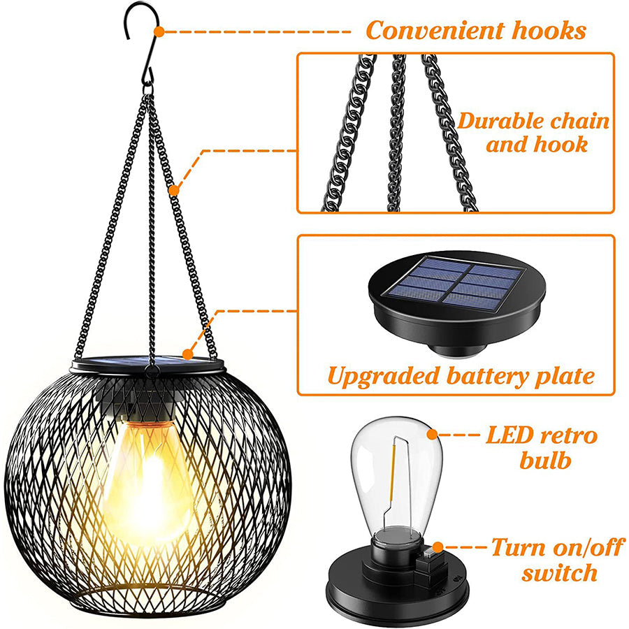 Sfeervolle LED Solar Buitenlantaarn (IP54) - LumiLanta