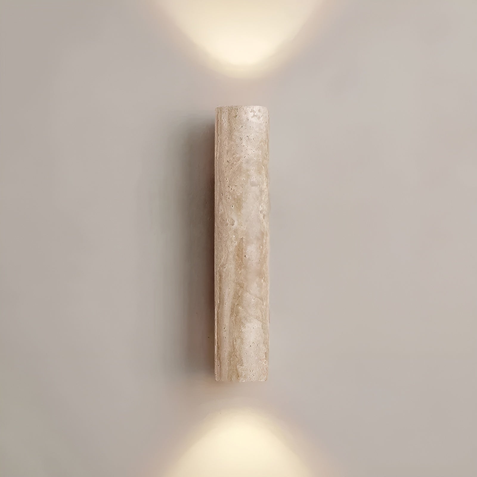 Elegante Wandlamp met Natuurlijk Travertin - TraveraGlow