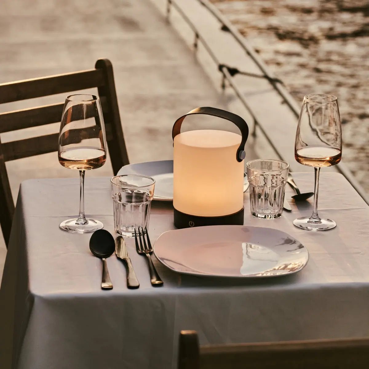 Draadloze & Dimbare Tafellamp (IP44) - LumaWood