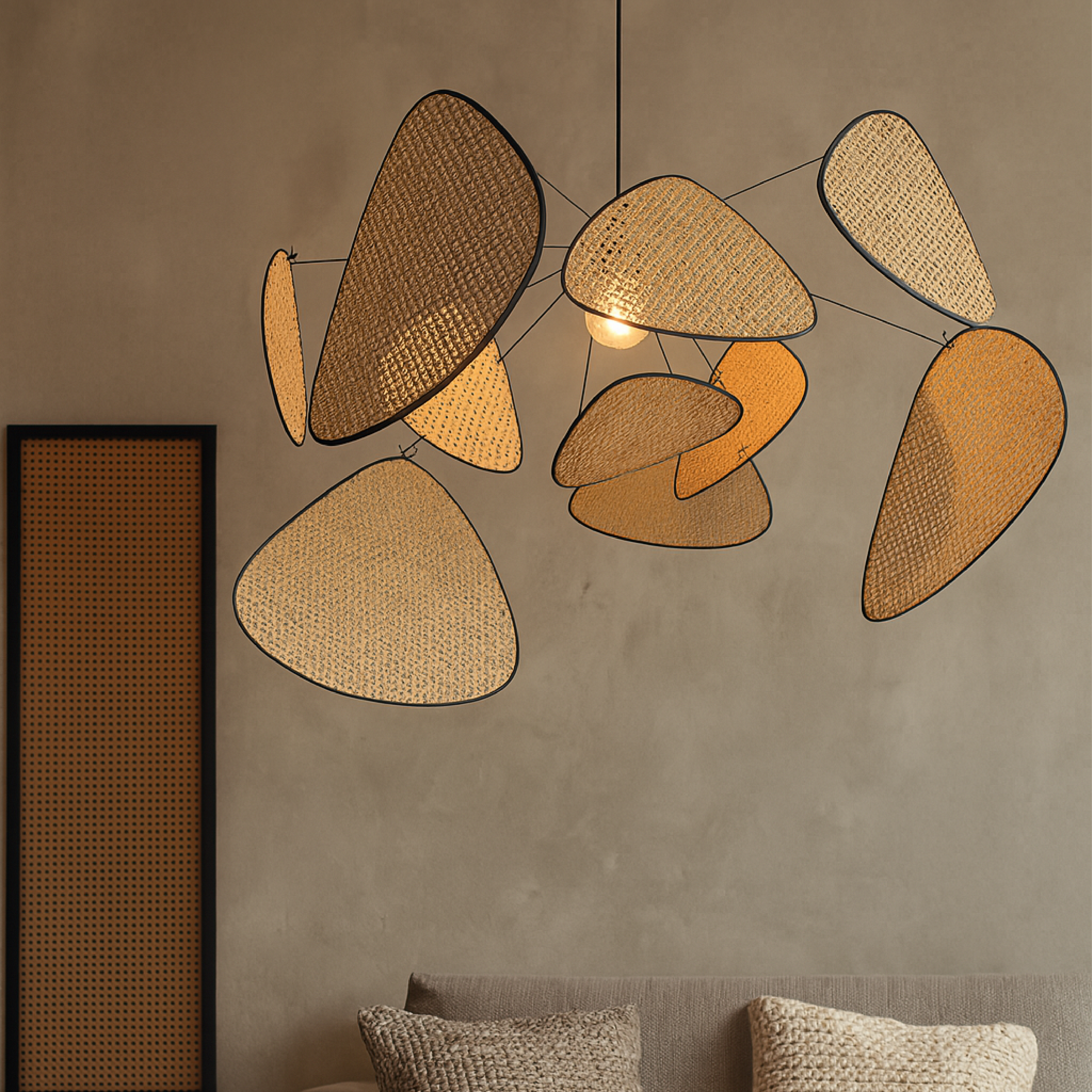 Rotan Hanglamp (LED) - RivaLume