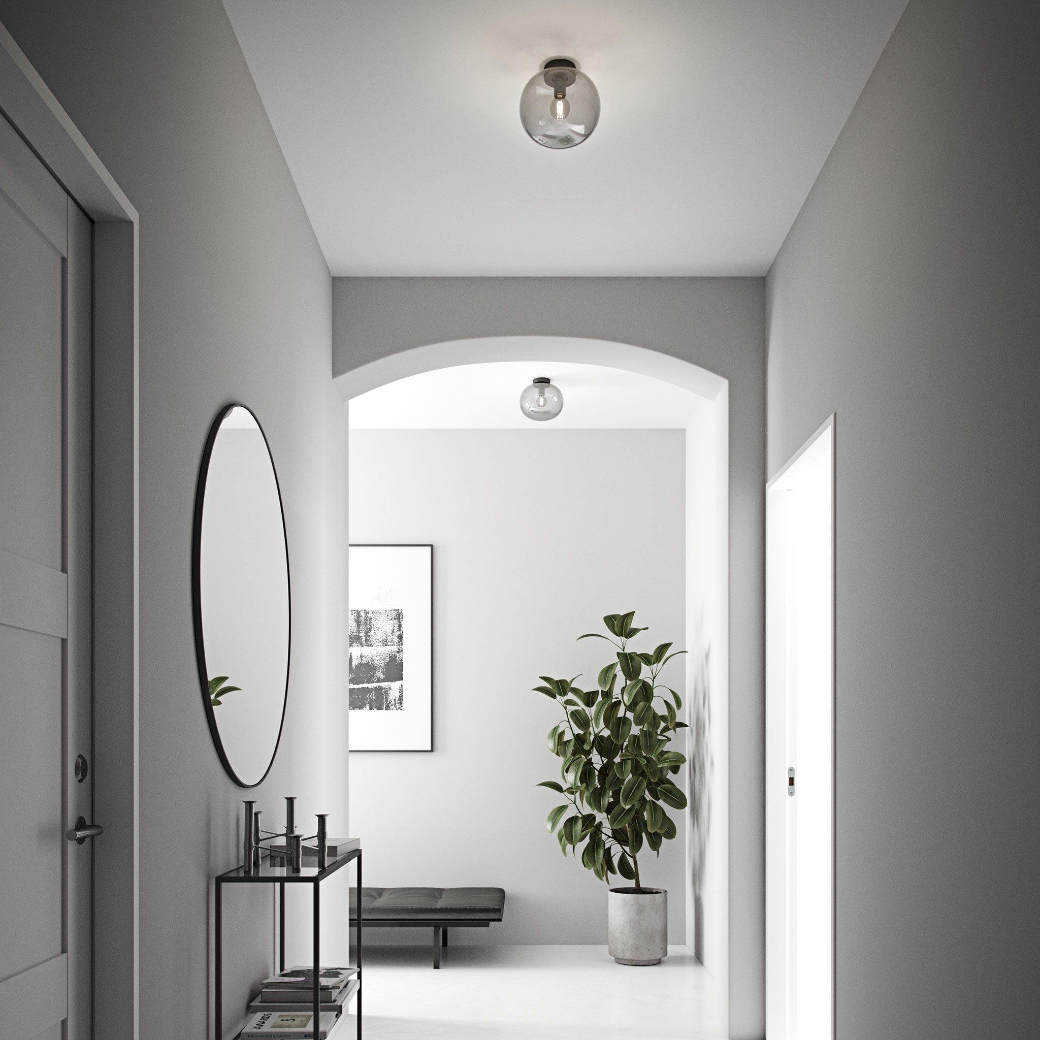 Moderne Glazen Plafondlamp - LumiAlto
