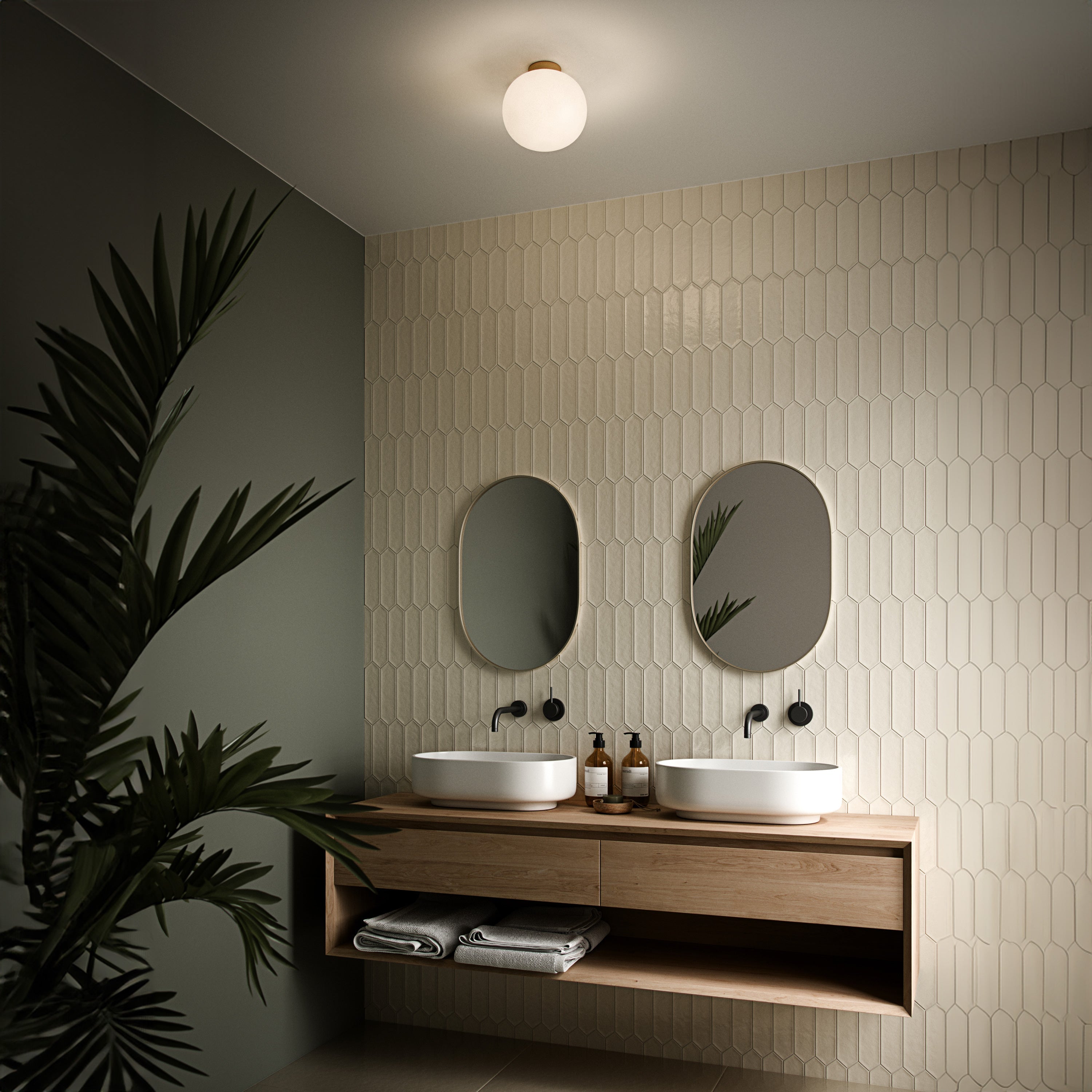 Moderne Glazen Plafondlamp - LumiAlto